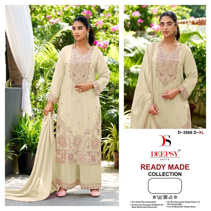 D 3566 A To D By Deepsy Viscose Tissue Silk Pakistani Readymade Suits 